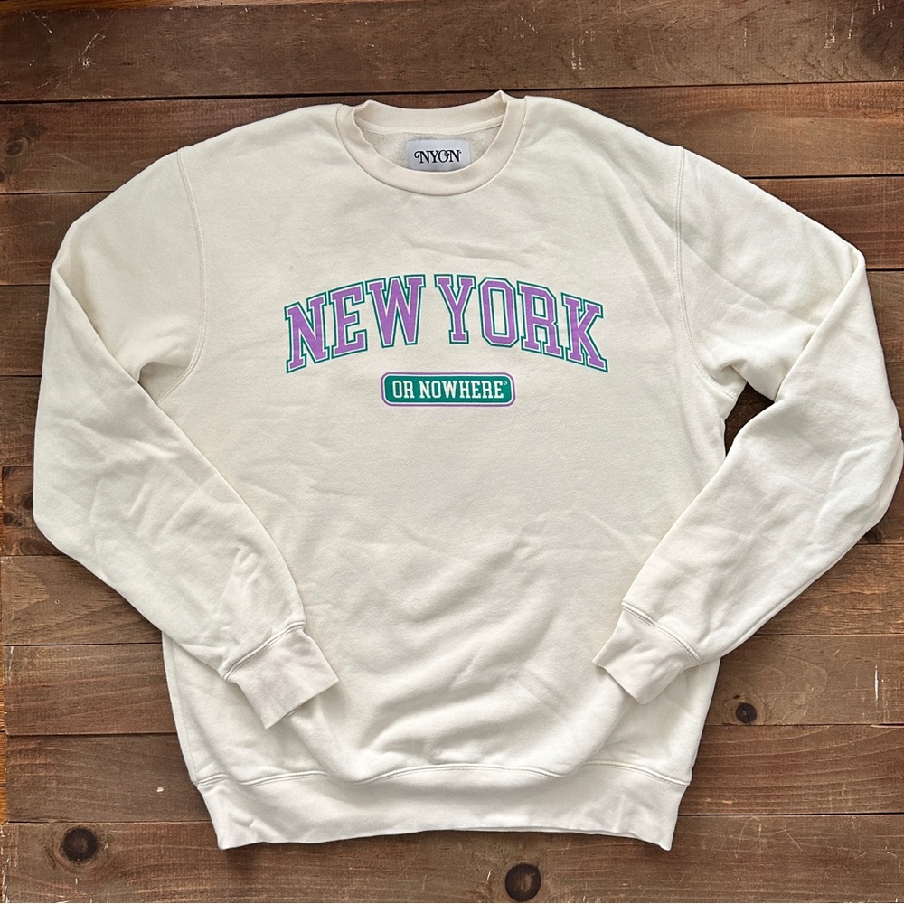 NYON Unisex Cream Crewneck Sweater